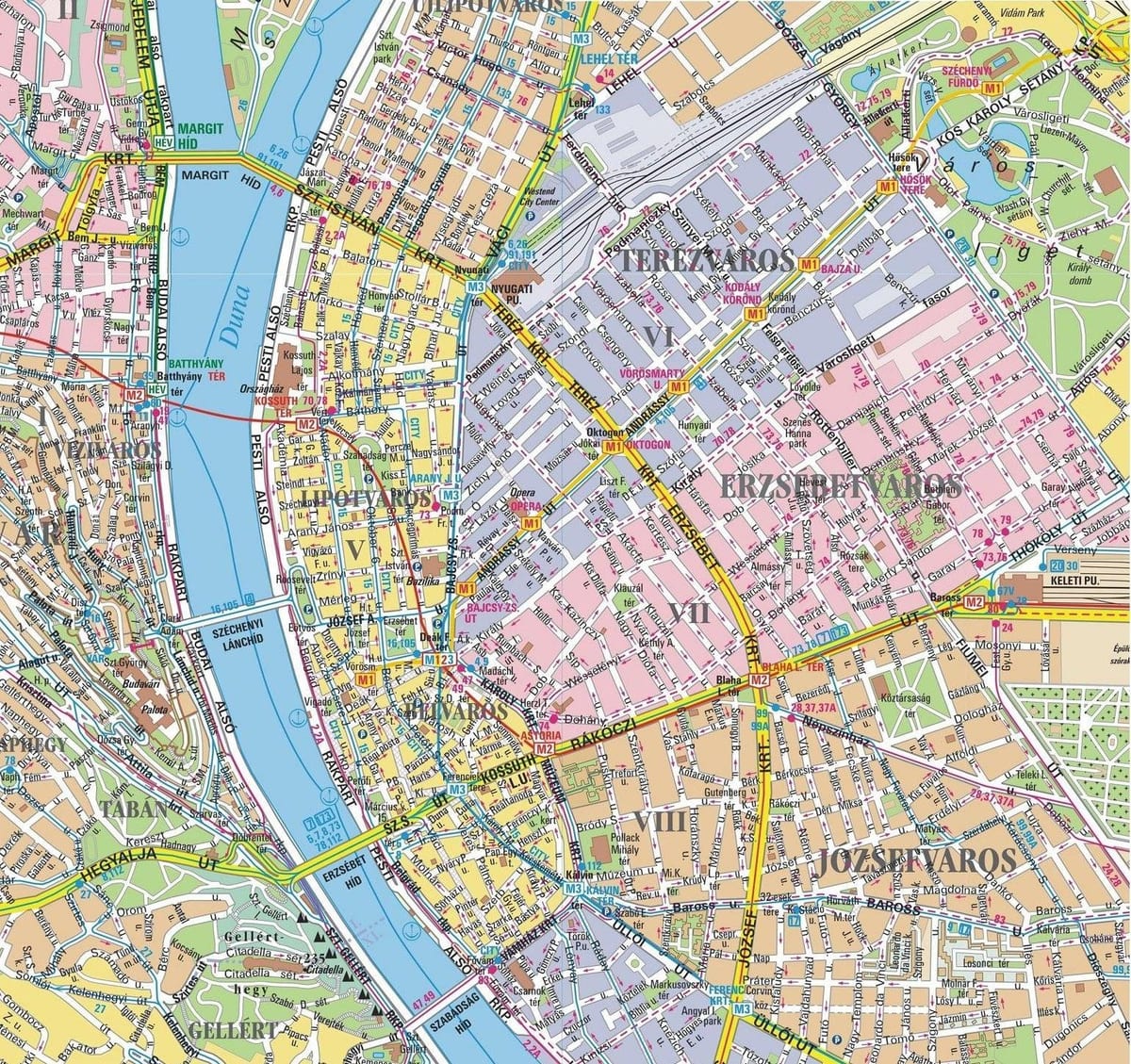 ਨਕਸ਼ਾ ਦੇ ਜ਼ਿਲ੍ਹੇ ਵਿਚ budapest
