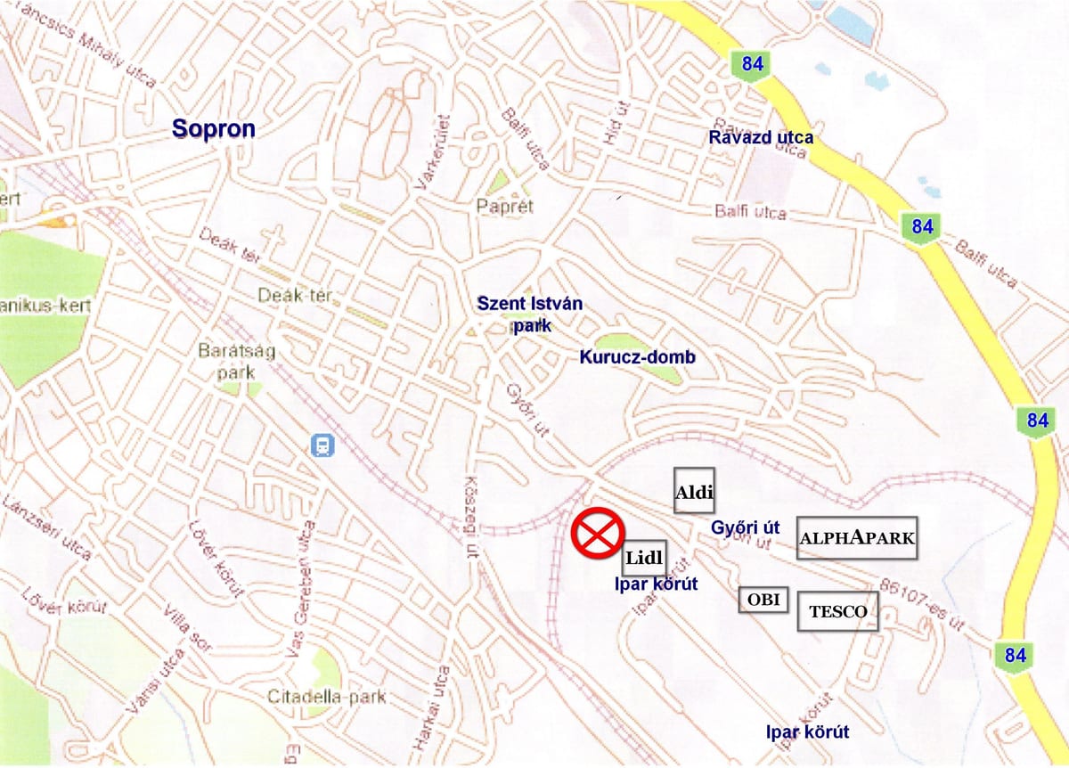 ਨਕਸ਼ਾ ਦੇ lidl budapest