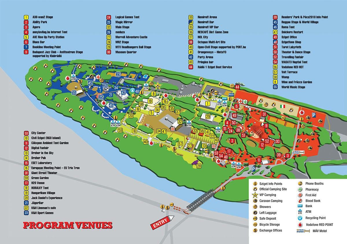 ਨਕਸ਼ਾ ਦੇ sziget budapest